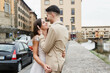 © Scopio - Young couple posing together on the streets in the city