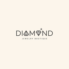 Wall Mural - Diamond lettering logo