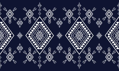  Geometric ethnic flower pattern for background,fabric,wrapping,clothing,wallpaper,Batik,carpet,embroidery style.
