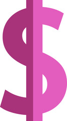 Poster - Banking dollar sign, illustration, vector on a white background.