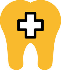 Wall Mural - Tooth help, illustration, vector on a white background.