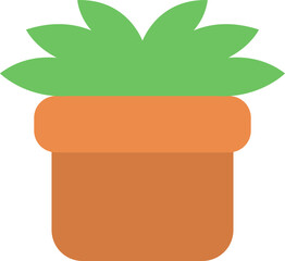 Sticker - Work plant, illustration, vector on a white background.