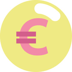 Poster - Banking euro, illustration, vector on a white background.