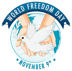 Wall Mural - World Freedom Day Banner Design