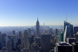 Fototapeta  - Ausblick auf Downtown Manhattan und Empire State Building vom Rockefeller Center, Manhattan, New York City, New York