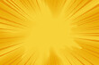 © Nataliia - Pop art comic yellow background with halftone, rays, gradient. Vector cartoon illustration in retro style. Design for comic book, poster, banner
