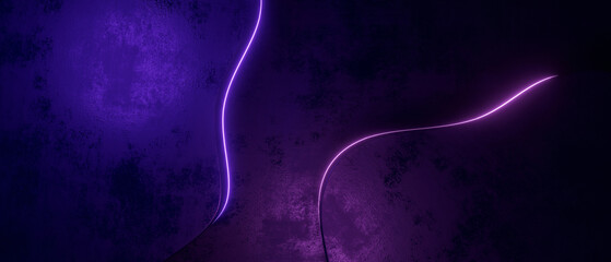 Sticker - Abstract Minimal Grungy Dynamic Color Purple Background with lights effect