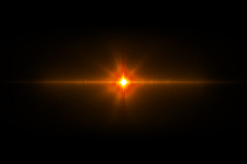 Wall Mural - beautiful light flares. glowing streaks on dark background