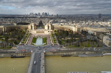 Poster - Paris skyline view from Eiffel Tower