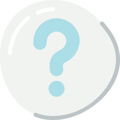 Sticker - Question sign knob Design Element. Vector illustration