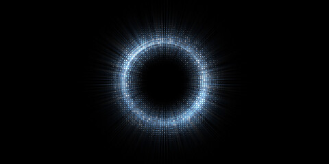 abstract glowing circle, elegant light ring. glowing spiral. the energy flow tunnel. shine round fra