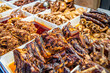 Sauce pork ribs at a food street braised pork stall