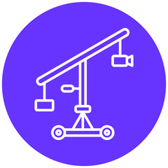 Sticker - Camera Crane Icon Style