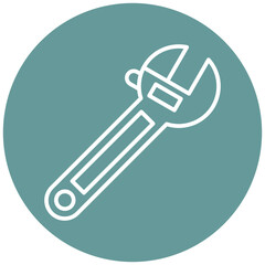 Poster - Wrench Icon Style