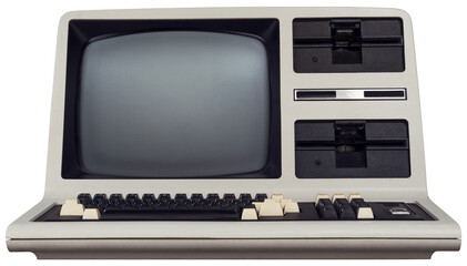 Wall Mural - retro personal computer