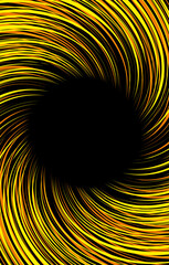 Wall Mural - bright yellow speed lines. spiral motion background