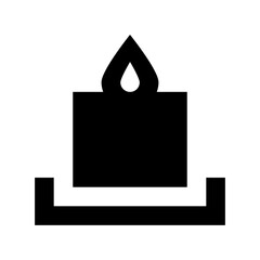 Poster - Candle Vector Icon