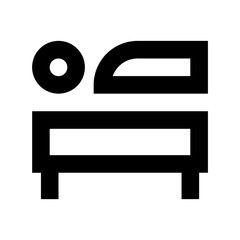 Wall Mural - Spa Bed Vector Icon