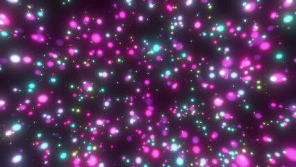 Wall Mural - Particles moving towards the camera.
