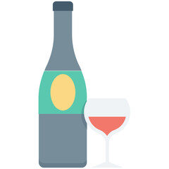 Poster - Drink Colored Vector Icon