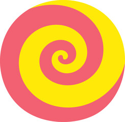 Sticker - Colorful spyral sign. Hypnosis symbol. Psychedelic icon