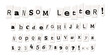 Ransom letter newspaper text