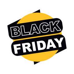 Poster - black friday lettering