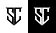 letter sc logo design