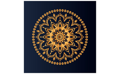 Wall Mural - Luxury gold floral mandala arabesque pattern for print, poster, cover, brochure, flyer, Oriental style ornamental round lace ornament