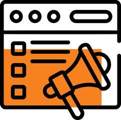 Marketing vector icon