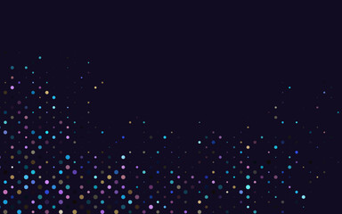 Fototapete - Light Multicolor, Rainbow vector backdrop with dots.