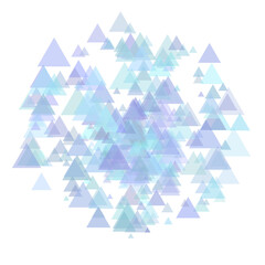 Wall Mural - Blue and purple abstract triangles, random background.