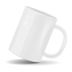 3d illustration of white cup