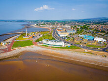 A View Of Morecambe, A Seaside Town In The City Of Lancaster District In Lancashire, England