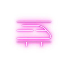 Sticker - speed train neon icon