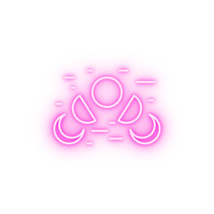 Poster - Ramadan Month half moon neon icon