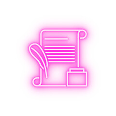 Sticker - Letter neon icon