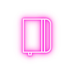 Poster - Notebook neon icon