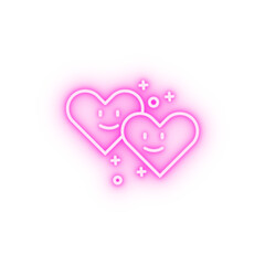 Poster - Emot neon icon