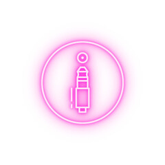 Poster - Jack connector neon icon