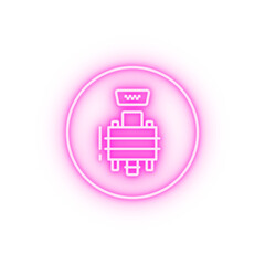Poster - Dvi connector neon icon