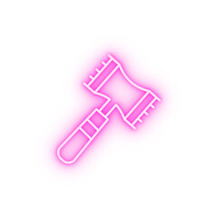 Wall Mural - Tenderizer tool neon icon