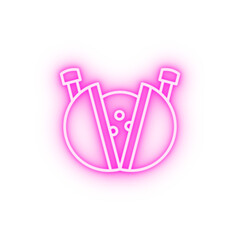Poster - bowling ball bag neon icon