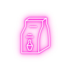 Poster - Powder bowling neon icon