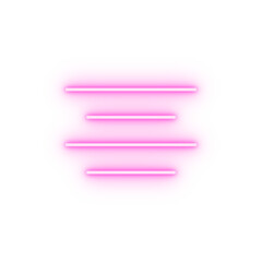 Poster - align format text middle neon icon