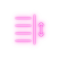 Poster - format text neon icon