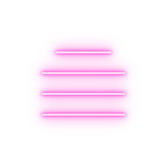 Poster - align center middle text neon icon