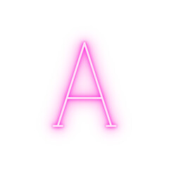 Poster - font format text neon icon