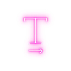 Poster - format text sign neon icon