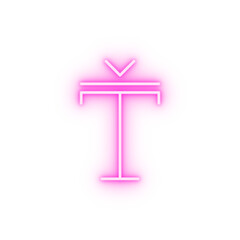 Poster - format text sign neon icon